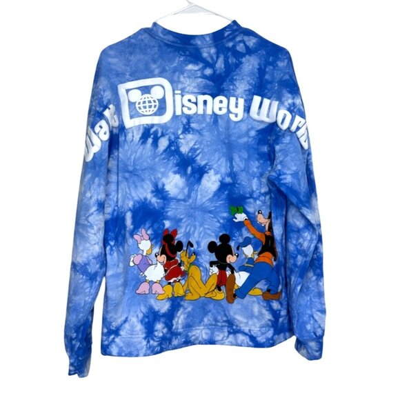 Disney Tops - Disney World Mickey + Friends Shirt Celebration Crew Blue Tie-Dye Unisex Size S